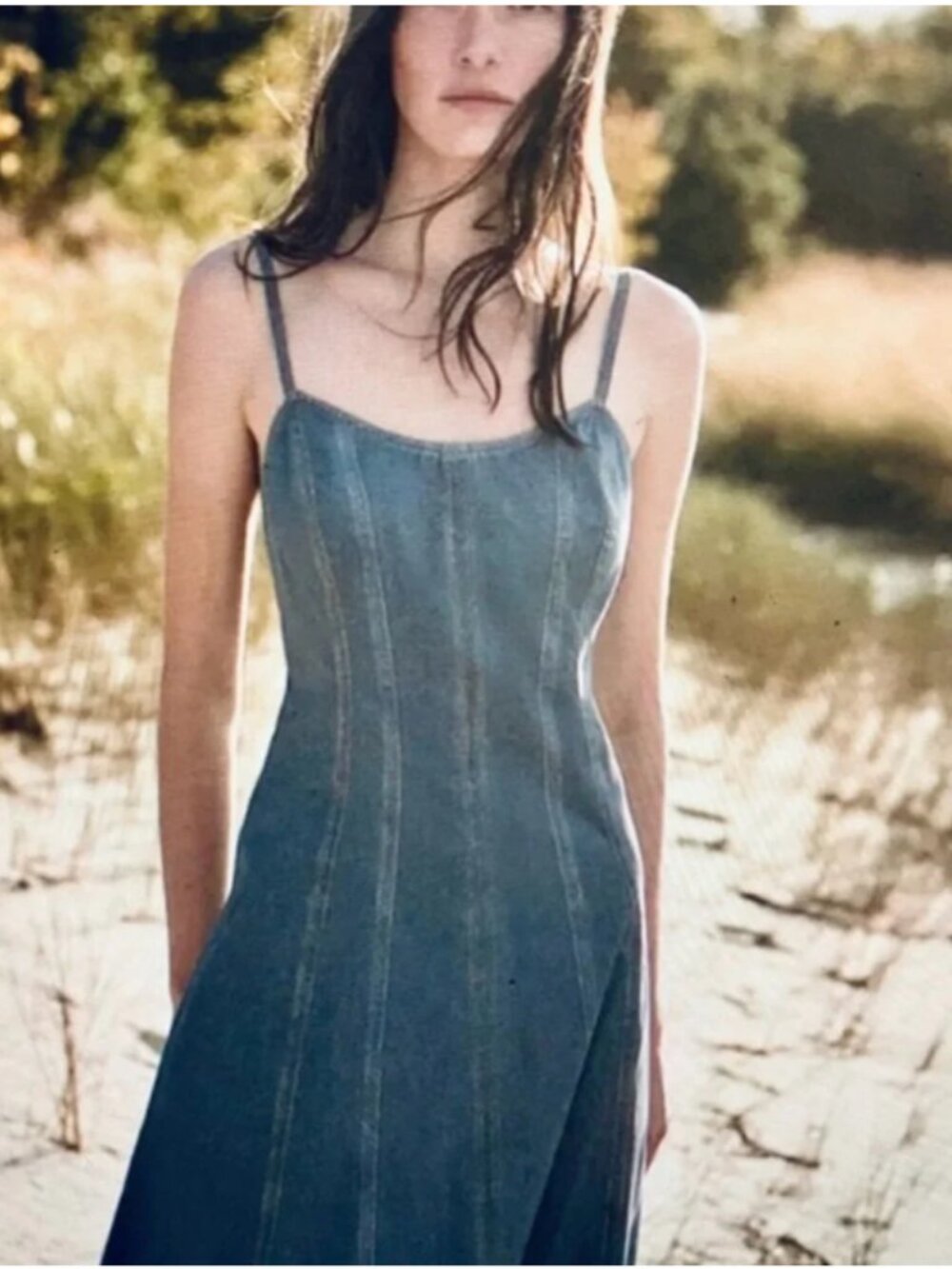 NWT rag & bone Martyna Denim Midi Dress